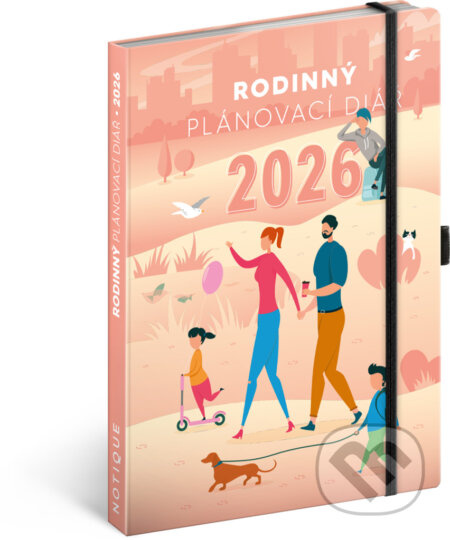 NOTIQUE Rodinný plánovací diář (diár) 2026 (pomocník všetkých rodičov)