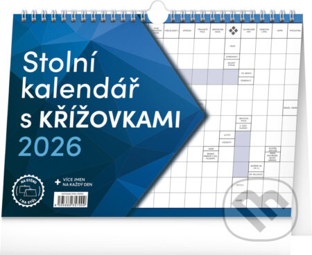 Stolní kalendář s křížovkami 2026