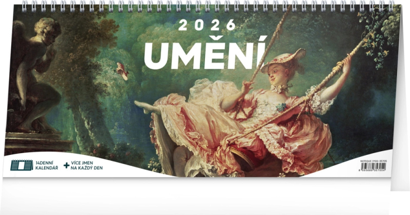 Stolní kalendář Umění 2026 – 14denní