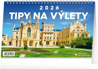 Tipy na výlety 2026 - stolní obrázkový kalendář