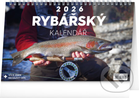 NOTIQUE Stolní Rybářský kalendář 2026