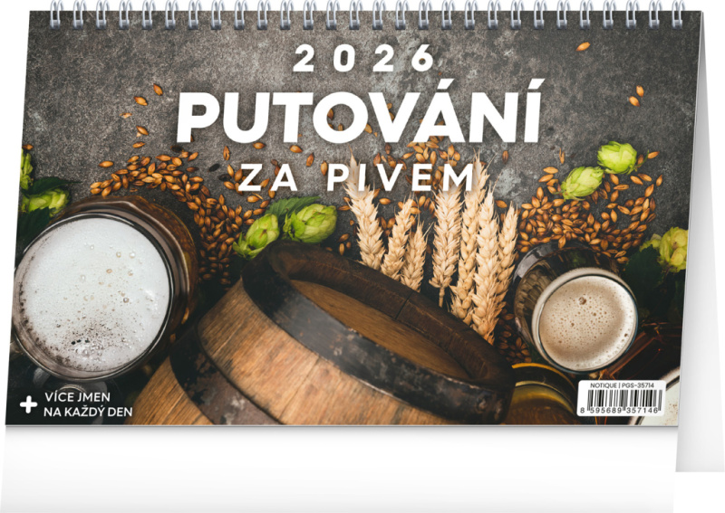 Stolní kalendář Putování za Pivem 2026