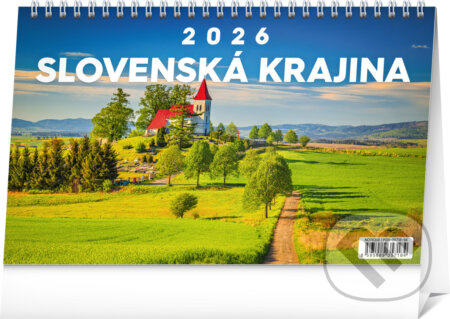 NOTIQUE Stolový kalendár Slovenská krajina 2026, 23,1 x 14,5 cm
