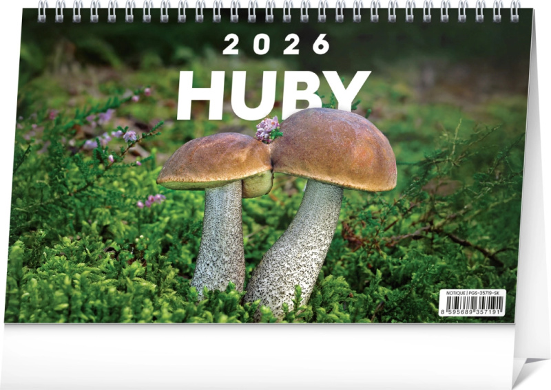 Stolní kalendář Huby 2026