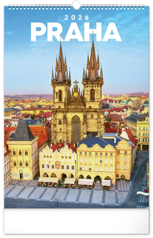 Nástěnný kalendář Praha 2026