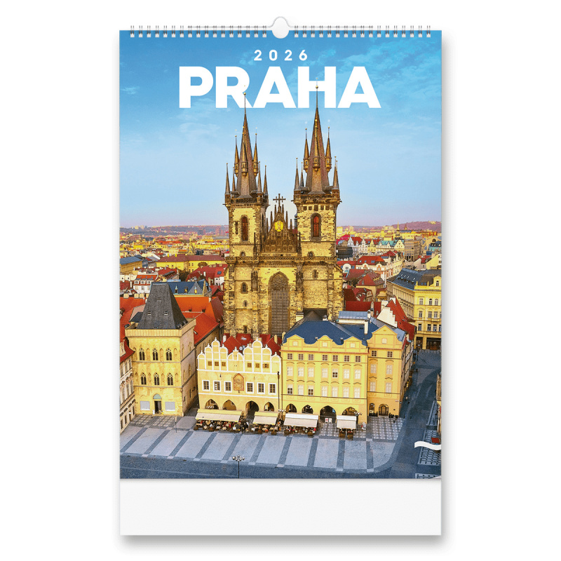 Nástěnný kalendář Praha 2026