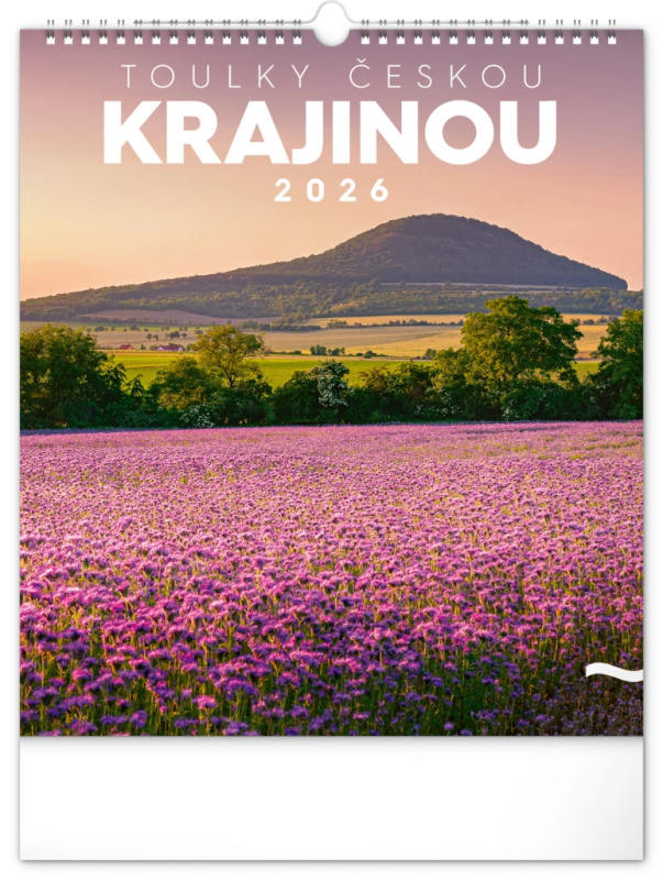NOTIQUE Nástěnný kalendář Toulky českou krajinou 2026, 30 x 34 cm Presco Group