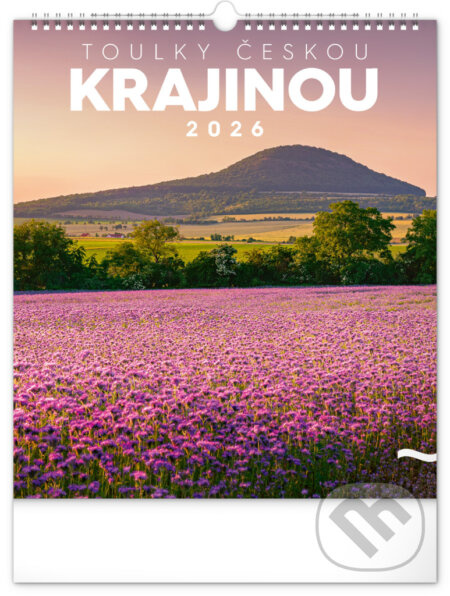 NOTIQUE Nástěnný kalendář Toulky českou krajinou 2026, 30 x 34 cm Presco Group