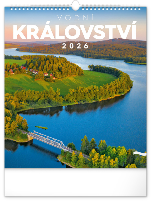 NOTIQUE Nástěnný kalendář Vodní království 2026, 30 x 34 cm Presco Group
