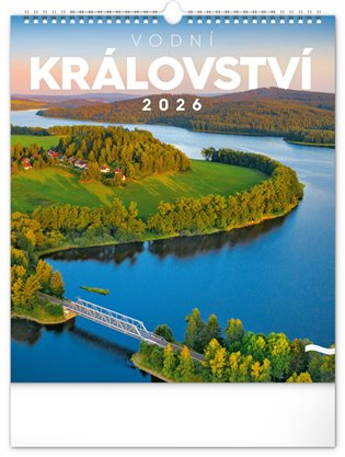 NOTIQUE Nástěnný kalendář Vodní království 2026, 30 x 34 cm Presco Group