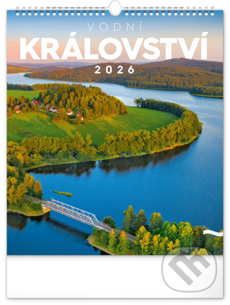 NOTIQUE Nástěnný kalendář Vodní království 2026, 30 x 34 cm Presco Group