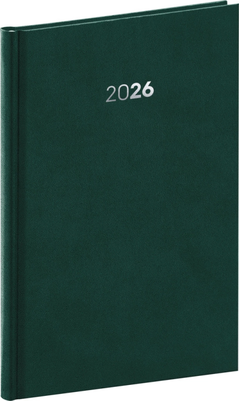 NOTIQUE Týdenní diář Balakon 2026, zelený, 15 x 21 cm Presco Group