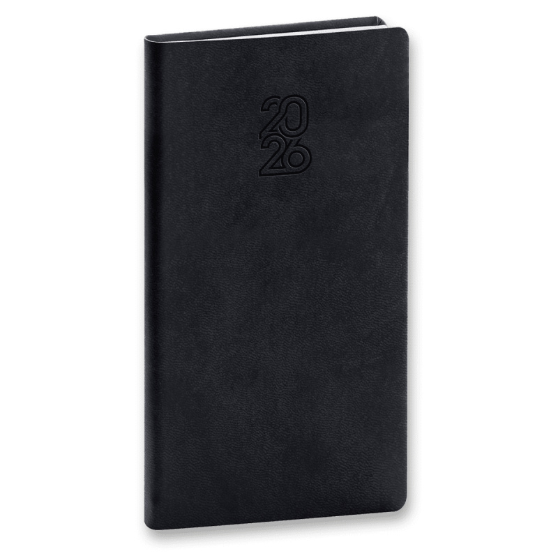 NOTIQUE Kapesní diář Aprint 2026, černý, 9 x 15,5 cm Presco Group