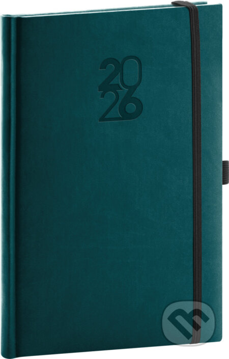 Týdenní diář Notique Aprint Top petrolejový 2026 15x21 cm