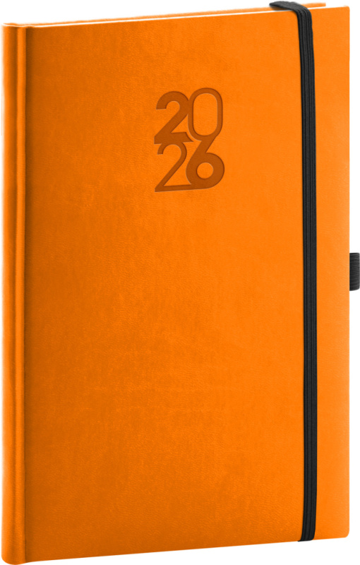 Týdenní diář Notique Aprint Top 2026 oranžový 15 x 21 cm