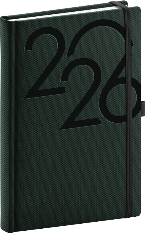 Denní diář Notique Ajax 2026 zelený