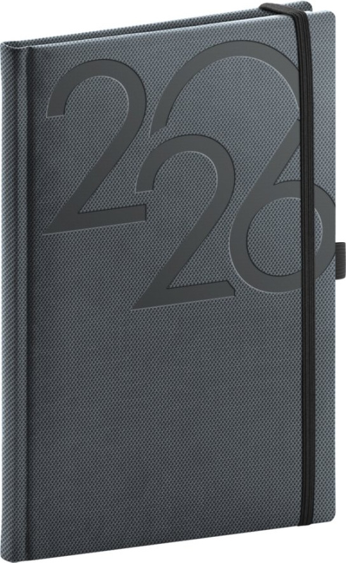 NOTIQUE Týdenní diář Ajax 2026, černý, 15 x 21 cm Presco Group