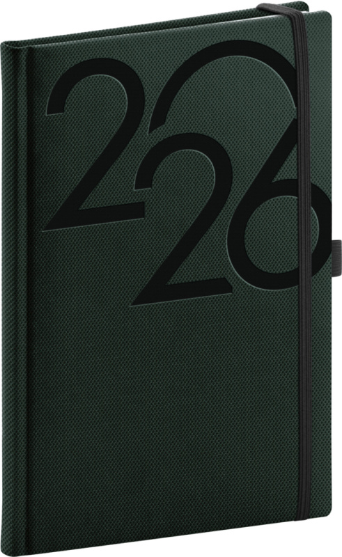 NOTIQUE Týdenní diář Ajax 2026, zelený, 15 x 21 cm Presco Group