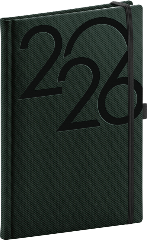 NOTIQUE Týdenní diář Ajax 2026, zelený, 15 x 21 cm Presco Group