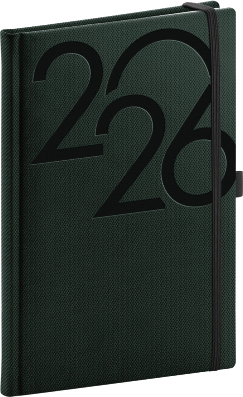 NOTIQUE Týdenní diář Ajax 2026, zelený, 15 x 21 cm Presco Group