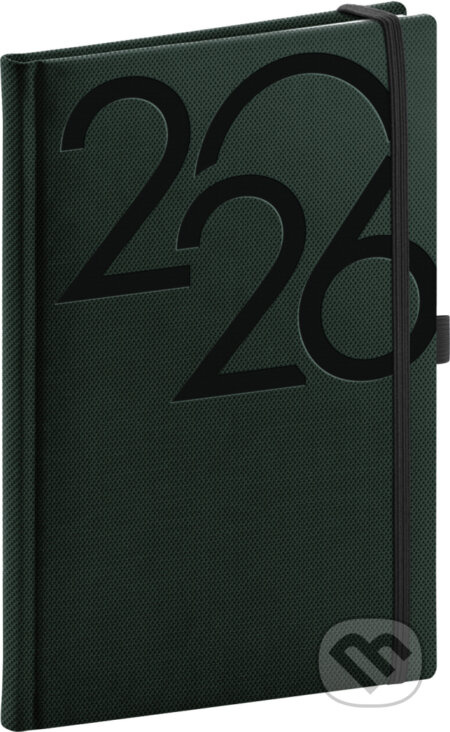 NOTIQUE Týdenní diář Ajax 2026, zelený, 15 x 21 cm Presco Group