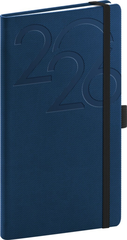 NOTIQUE Kapesní diář Ajax 2026, modrý, 9 x 15,5 cm Presco Group
