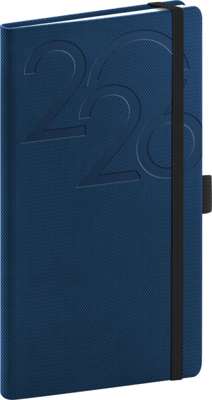 NOTIQUE Kapesní diář Ajax 2026, modrý, 9 x 15,5 cm Presco Group