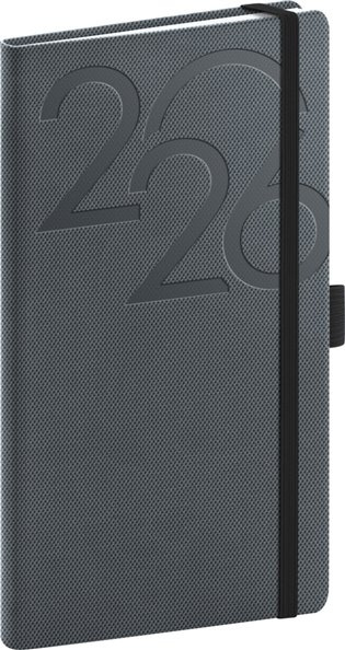 NOTIQUE Kapesní diář Ajax 2026, černý, 9 x 15,5 cm Presco Group