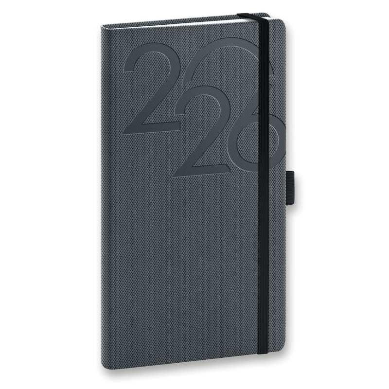 NOTIQUE Kapesní diář Ajax 2026, černý, 9 x 15,5 cm Presco Group