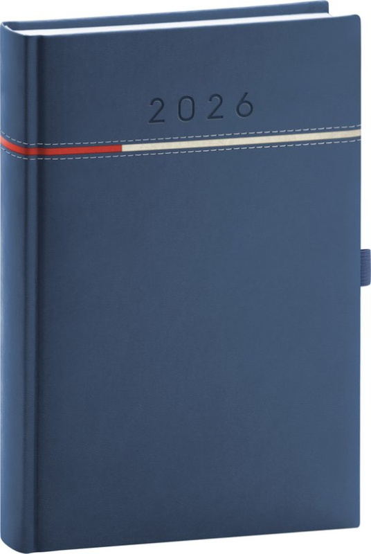 Denní diář Tomy modro-červený 2026