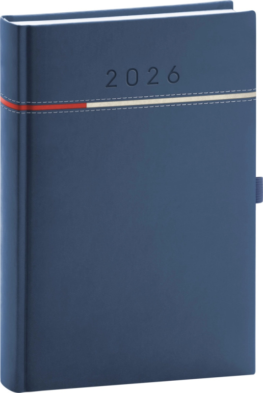 Denní diář Tomy modro-červený 2026