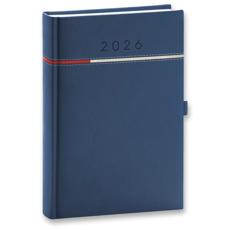 Denní diář Tomy modro-červený 2026