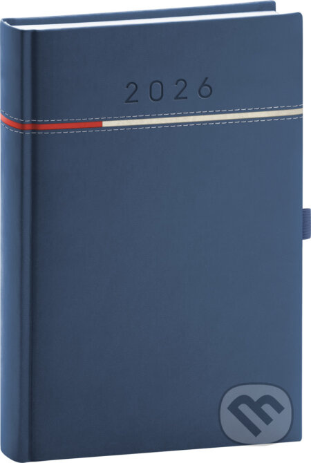 Denní diář Tomy modro-červený 2026