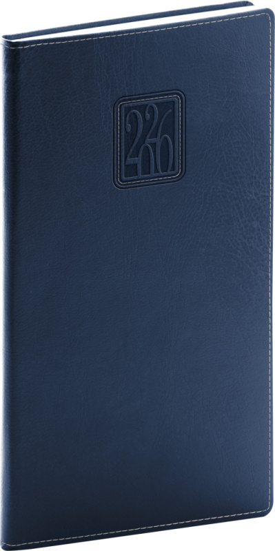 NOTIQUE Kapesní diář Panama 2026, tmavě modrý, 9 x 15,5 cm Presco Group