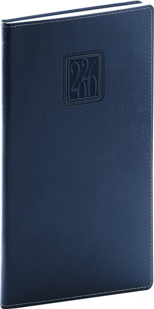 NOTIQUE Kapesní diář Panama 2026, tmavě modrý, 9 x 15,5 cm Presco Group