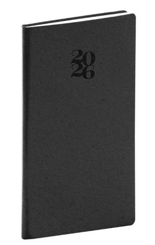 NOTIQUE Vreckový diár Essenza 2026, káva, 9 x 15,5 cm