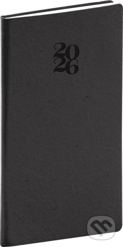 NOTIQUE Vreckový diár Essenza 2026, káva, 9 x 15,5 cm