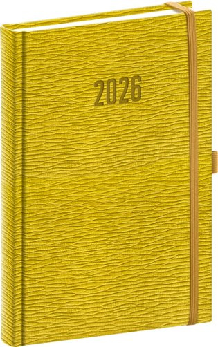 Presco Rivoli 2026 - denní diář A5 - žlutozelený
