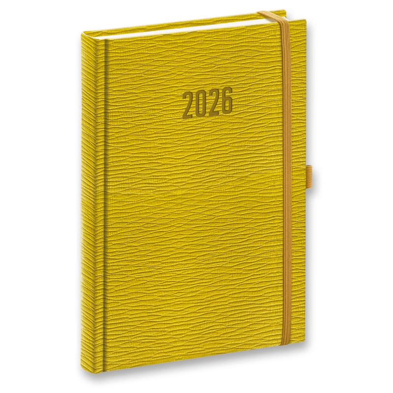 Presco Rivoli 2026 - denní diář A5 - žlutozelený