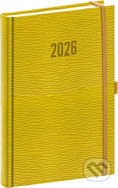Presco Rivoli 2026 - denní diář A5 - žlutozelený