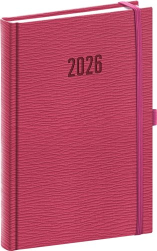 Presco Rivoli 2026 - denní diář A5 - růžový