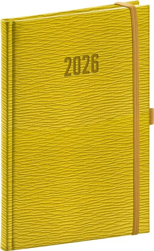 Presco Rivoli 2026 - týdenní diář A5 - žlutozelený