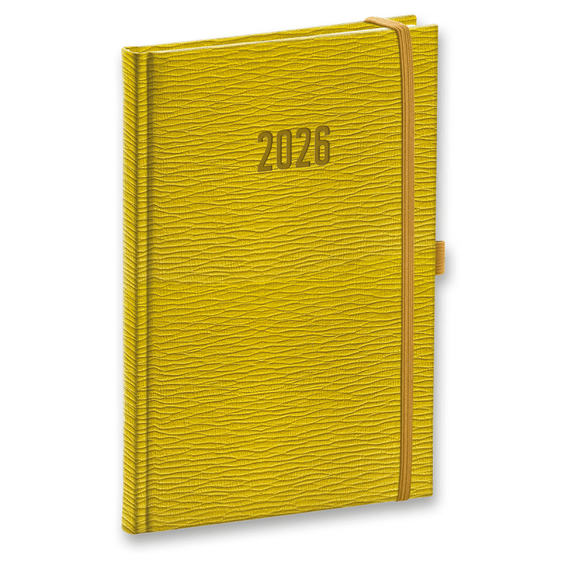 Presco Rivoli 2026 - týdenní diář A5 - žlutozelený