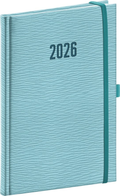 Presco Rivoli 2026 - týdenní diář A5 - světle modrý