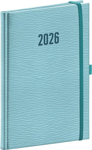 Presco Rivoli 2026 - týdenní diář A5 - světle modrý