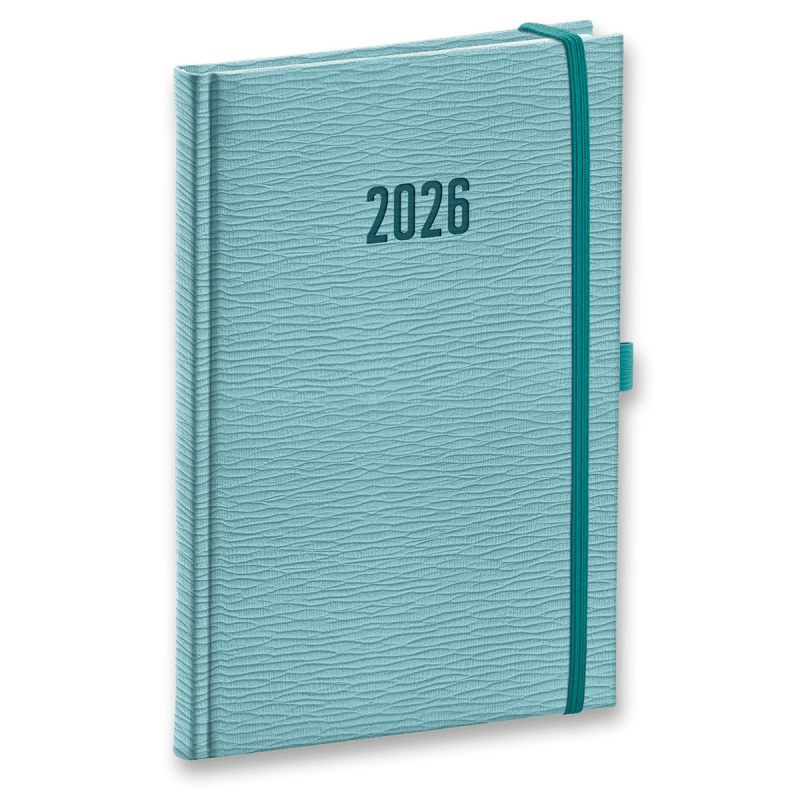 Presco Rivoli 2026 - týdenní diář A5 - světle modrý