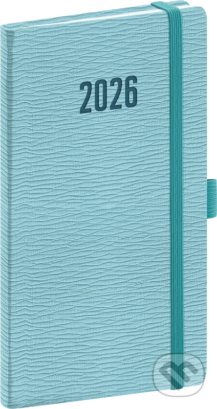 Presco Rivoli 2026 - kapesní diář - světle modrý