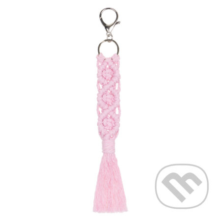BAAGL Přívěsek Macrame růžový Presco Group