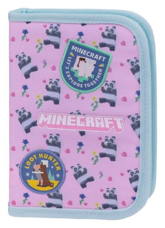 BAAGL Školní penál jednopatrový Minecraft Panda Presco Group