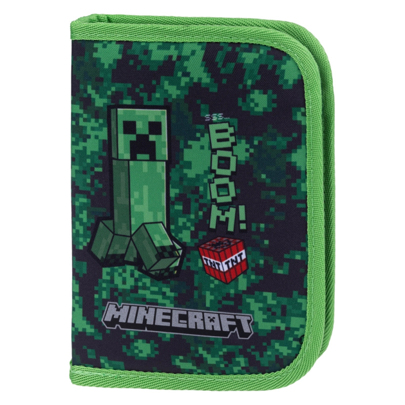 BAAGL Školní penál jednopatrový Minecraft Boom Presco Group
